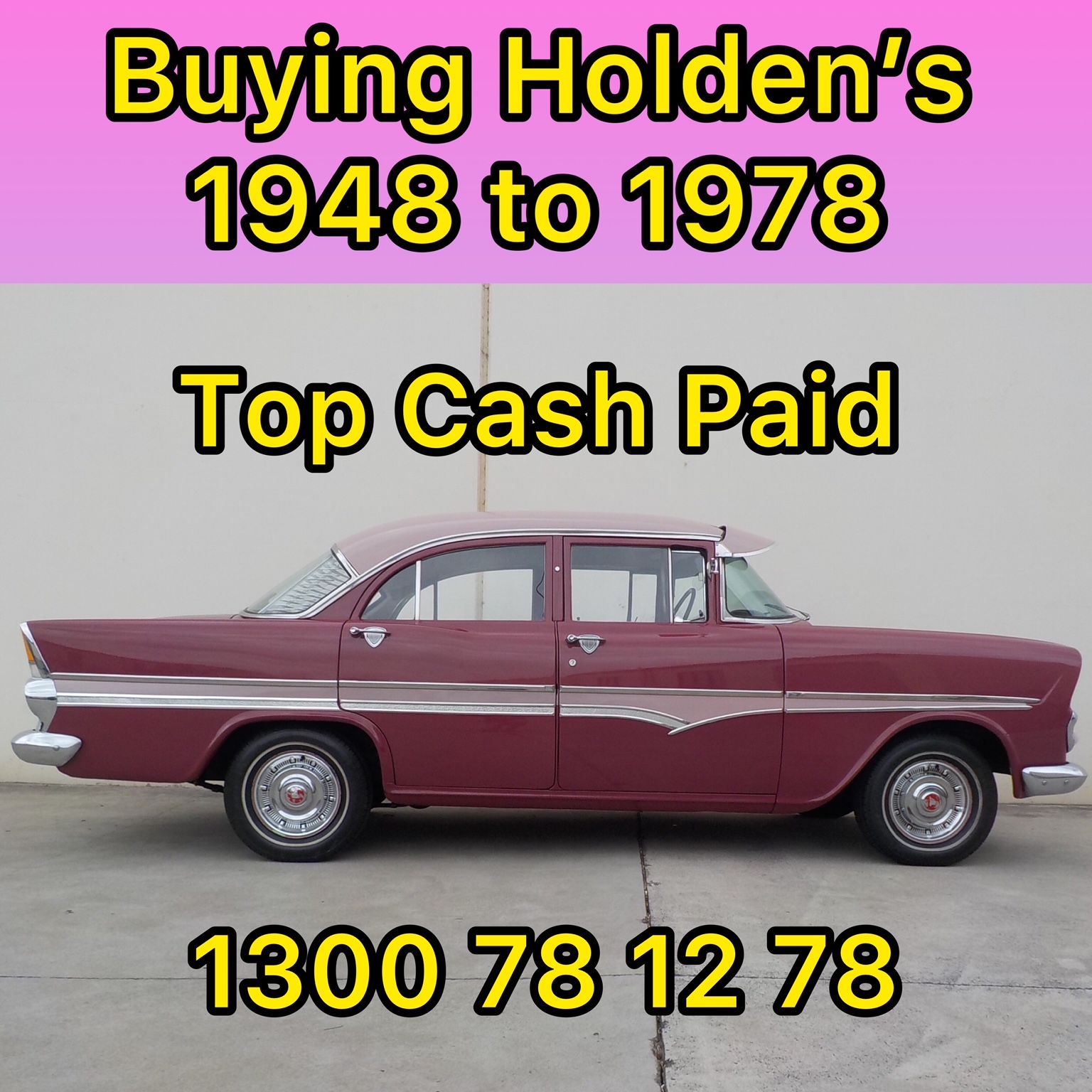 Buying holdens 1948 to 1978 sydney cash for old cars