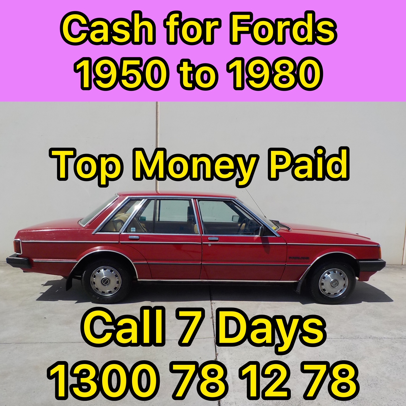 Buying old fords 1950 to 1980 cash for cars sydney