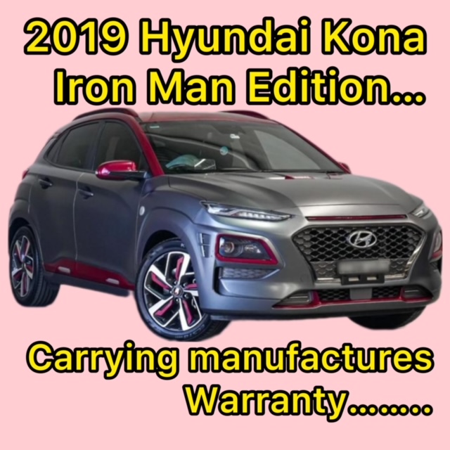 selling my 2019 Hyundai Kona Iron Man Edition