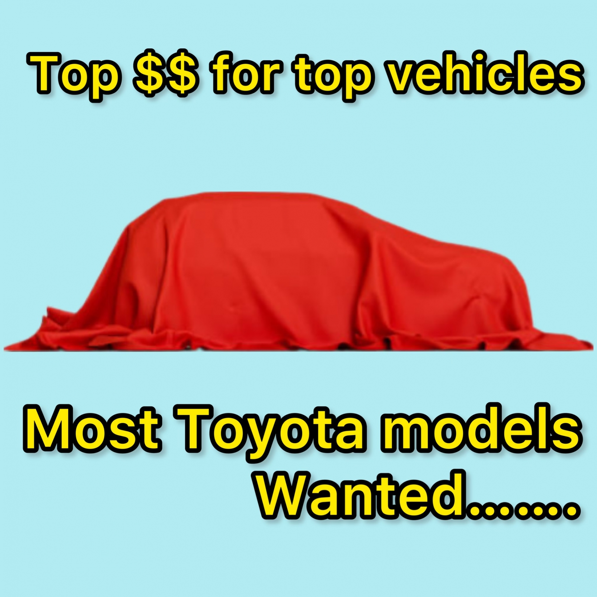 Cash for Toyota models of all types